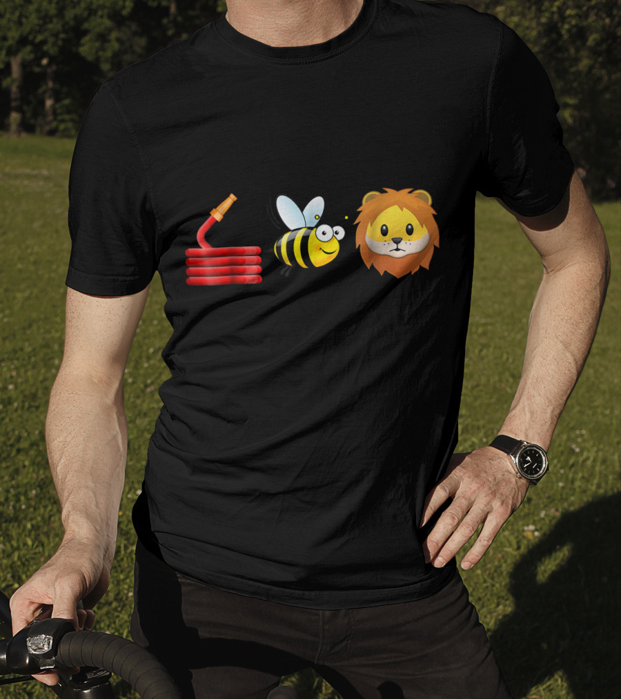 Hose Bee Lion Funny Animal Joke Pun T-Shirt