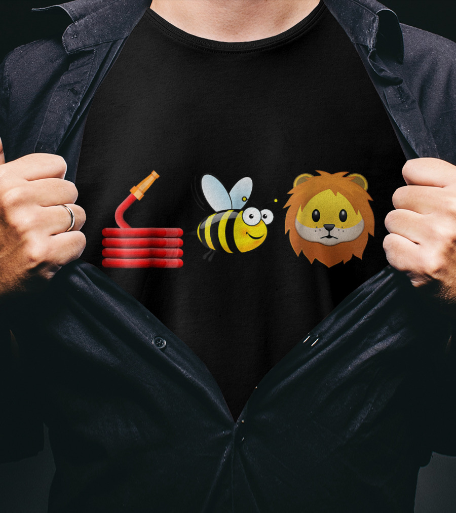 Hose Bee Lion Funny Animal Joke Pun T-Shirt