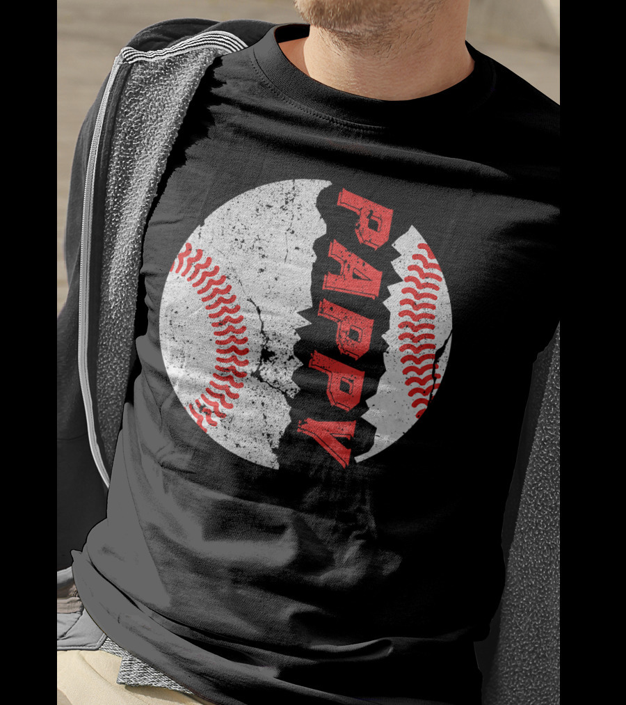 Pappy Funny Baseball Softball Crackle T-Shirt