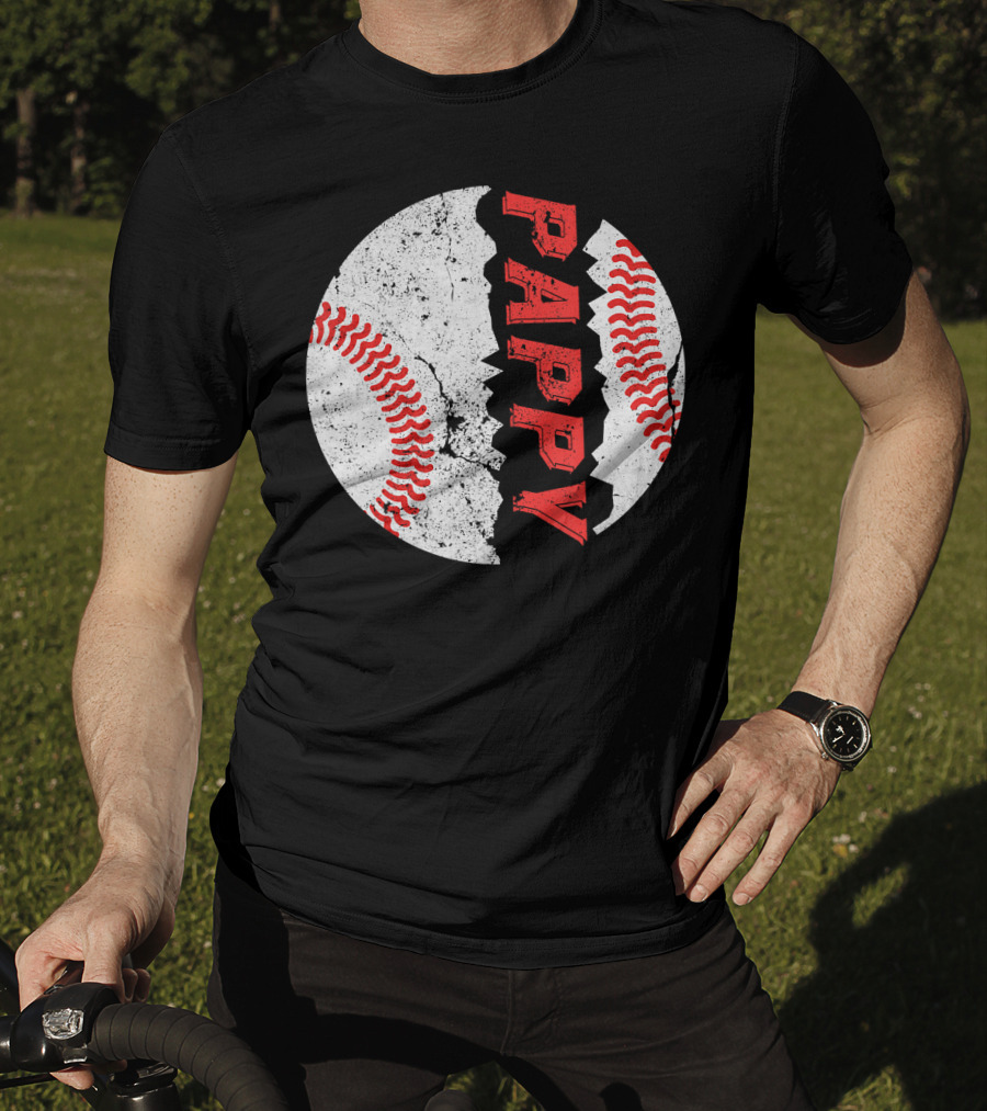 Pappy Funny Baseball Softball Crackle T-Shirt