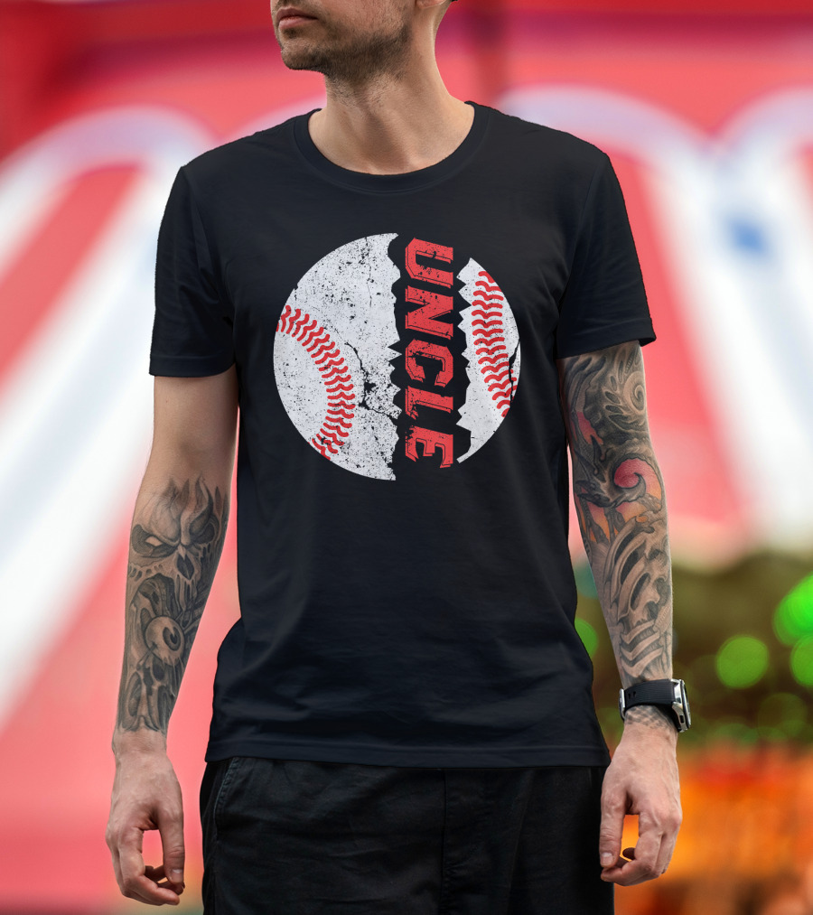 Uncle Funny Baseball Softball Fat Ball T-Shirt
