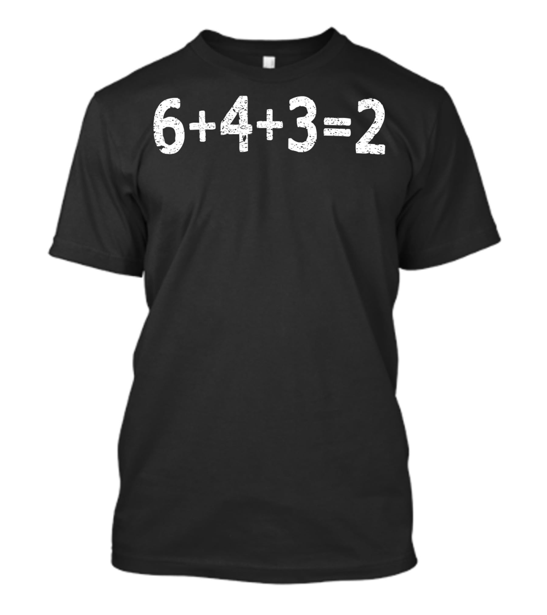 6+4+3=2 Baseball Double Play Humor T-Shirt