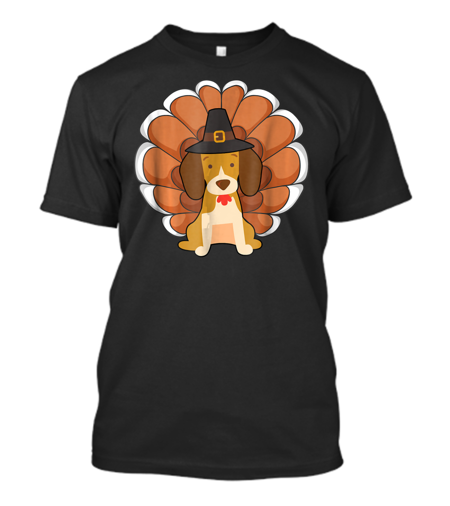 Funny Beagle Turkey Thanksgiving Hat Humor T-Shirt