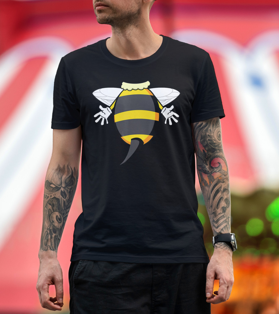 Funny Bee Costume Buzzing Honeybee Look T-Shirt