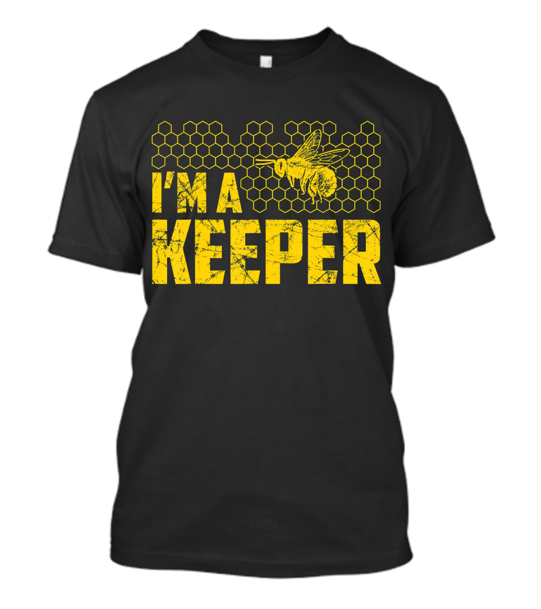 I'm A Keeper Beekeeping Honeycomb Bee T-Shirt