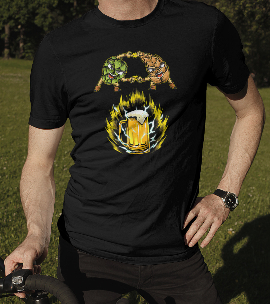 Fusion Power Of Hop And Malt In Funny Beer Love T-Shirt