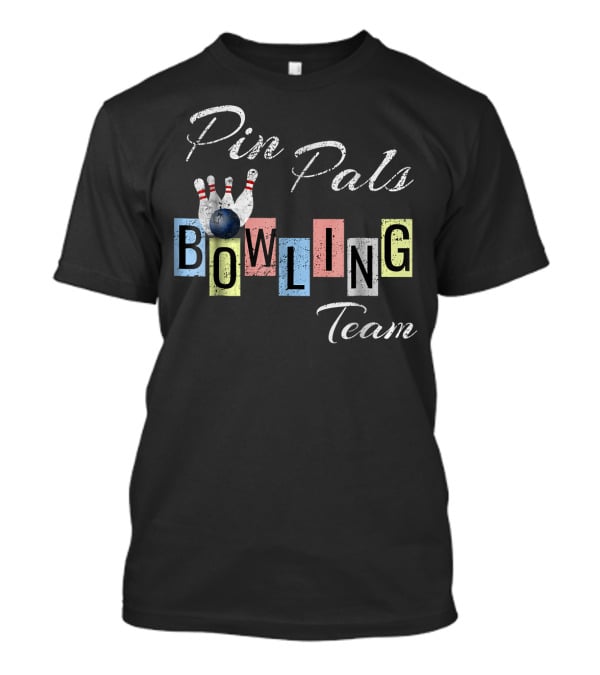 Pin Pals Bowling Team Fun Bow T-Shirt