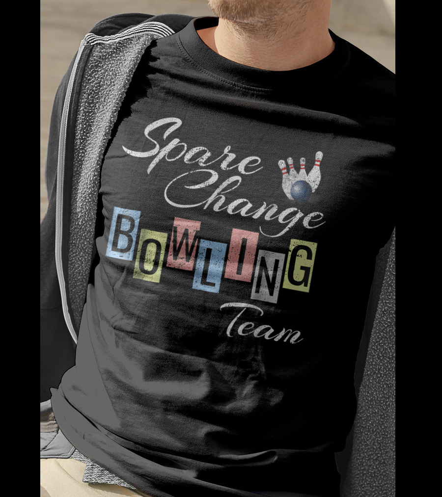 Spare Change Bowling Team Funny Bow T-Shirt