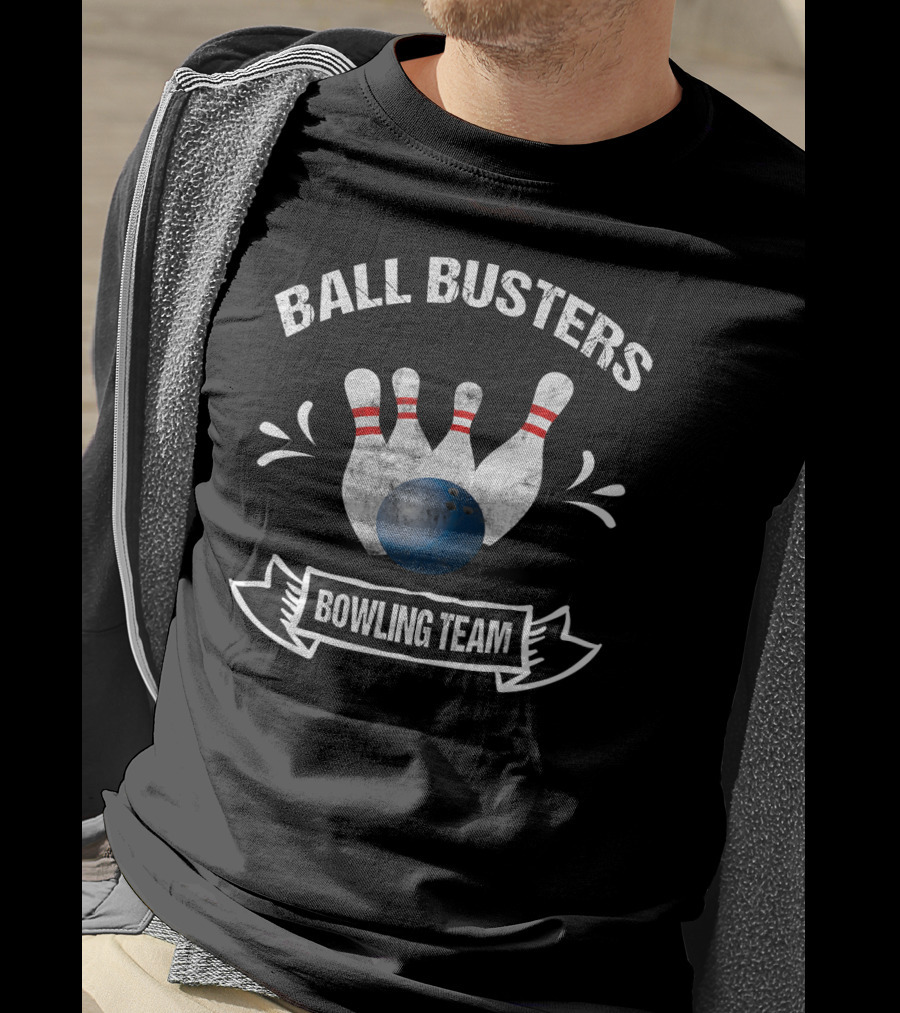 Ball Busters Bowling Team Fun Challenge T-Shirt