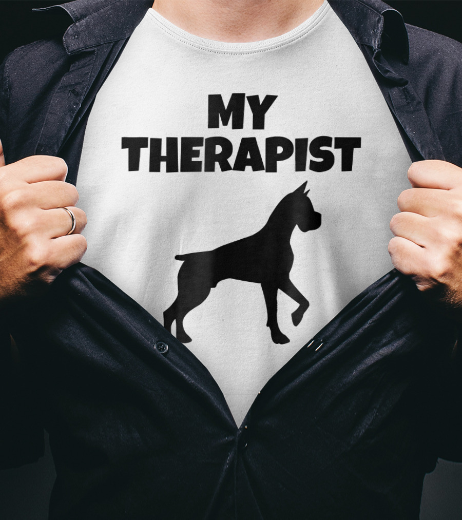 My Therapist Boxer Dog T-Shirt