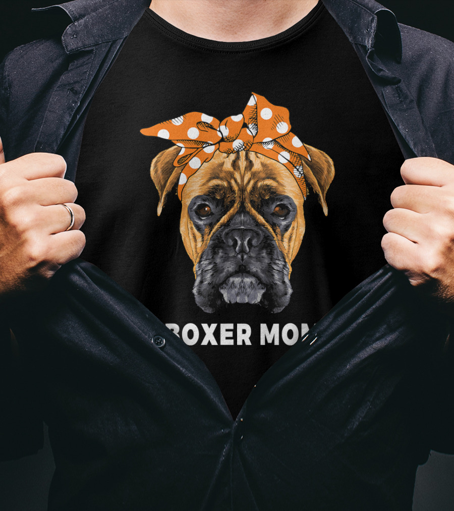 Boxer Mom Funny Dogs Lover T-Shirt