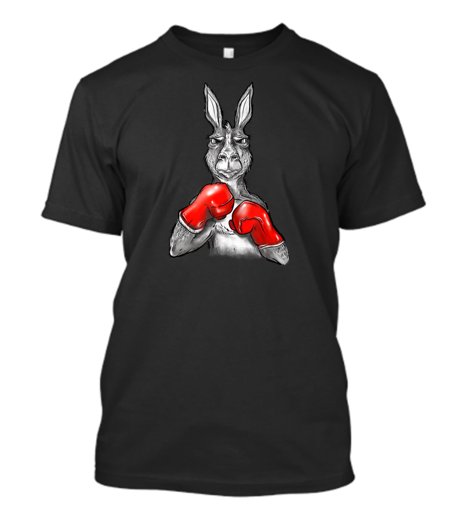 Funny Boxing Kangaroo With Red Gloves T-Shirt