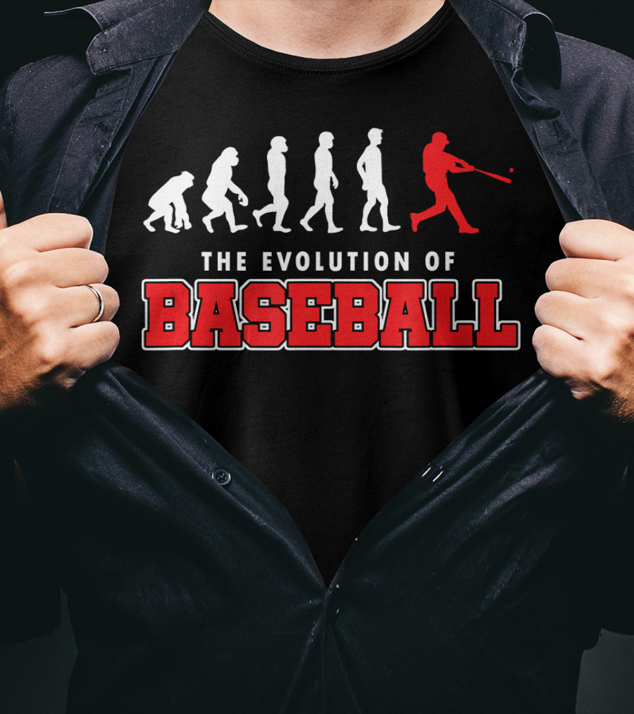 The Evolution Of Baseball Player Swing Progression T-Shirt