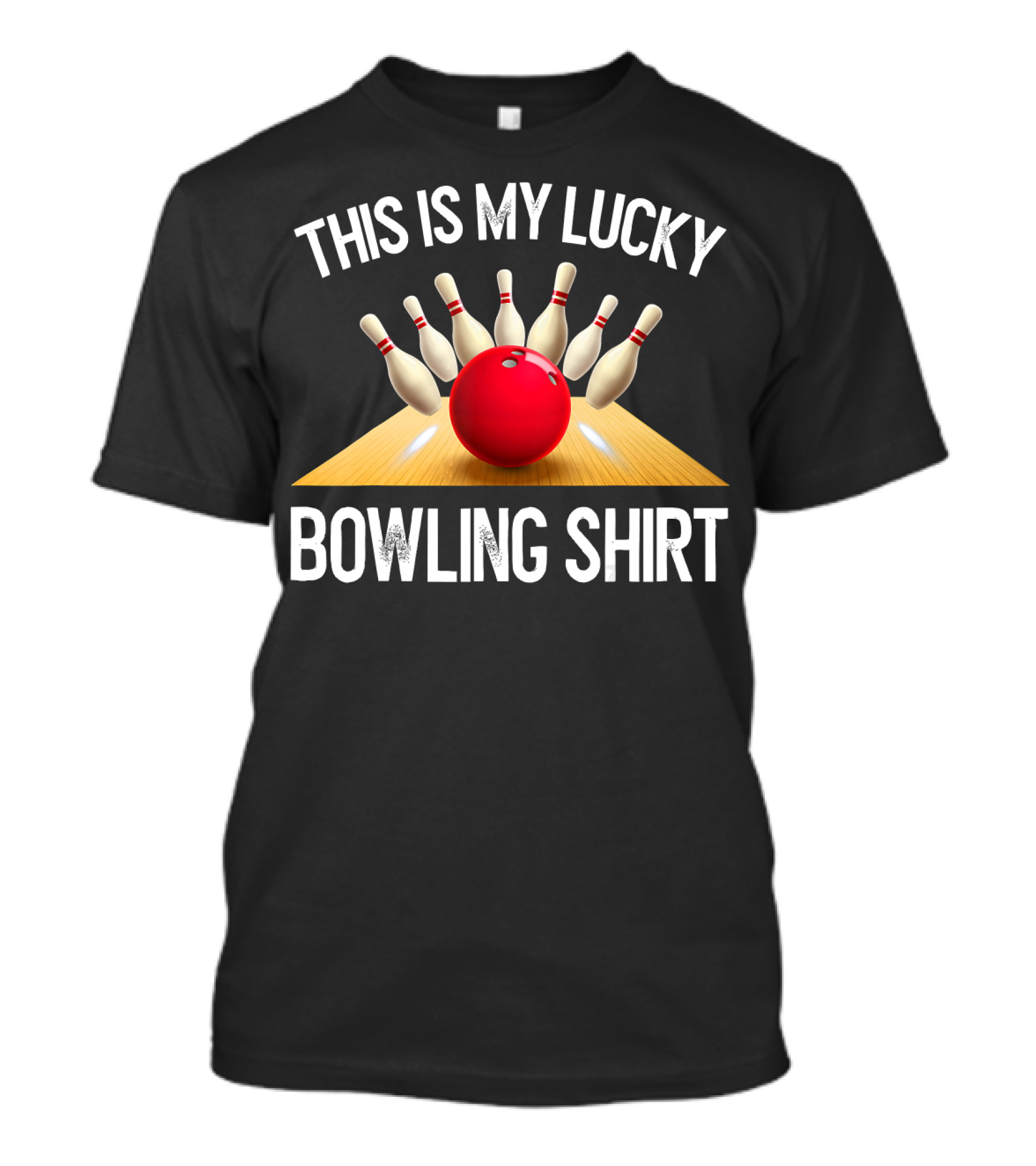 This Is My Lucky Bowling Shirt Bowling Team T-Shirt