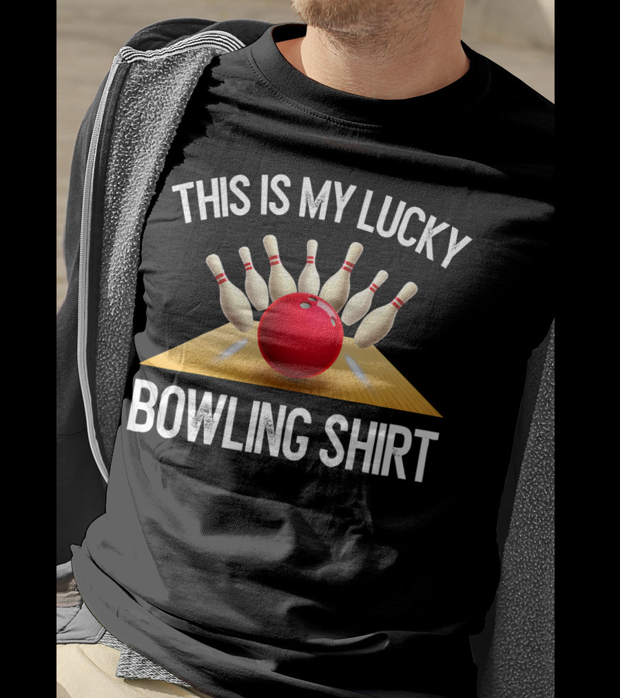 This Is My Lucky Bowling Shirt Bowling Team T-Shirt