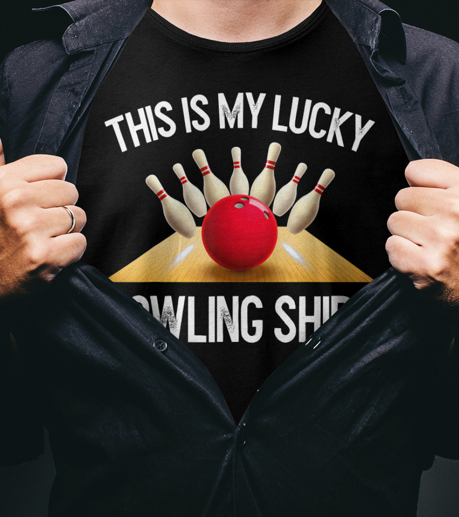 This Is My Lucky Bowling Shirt Bowling Team T-Shirt