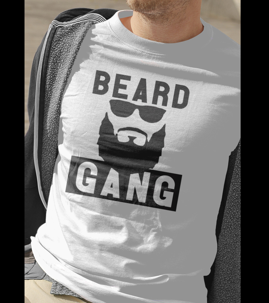 Beard Gang Funny Men's Beard Sunglasses T-Shirt