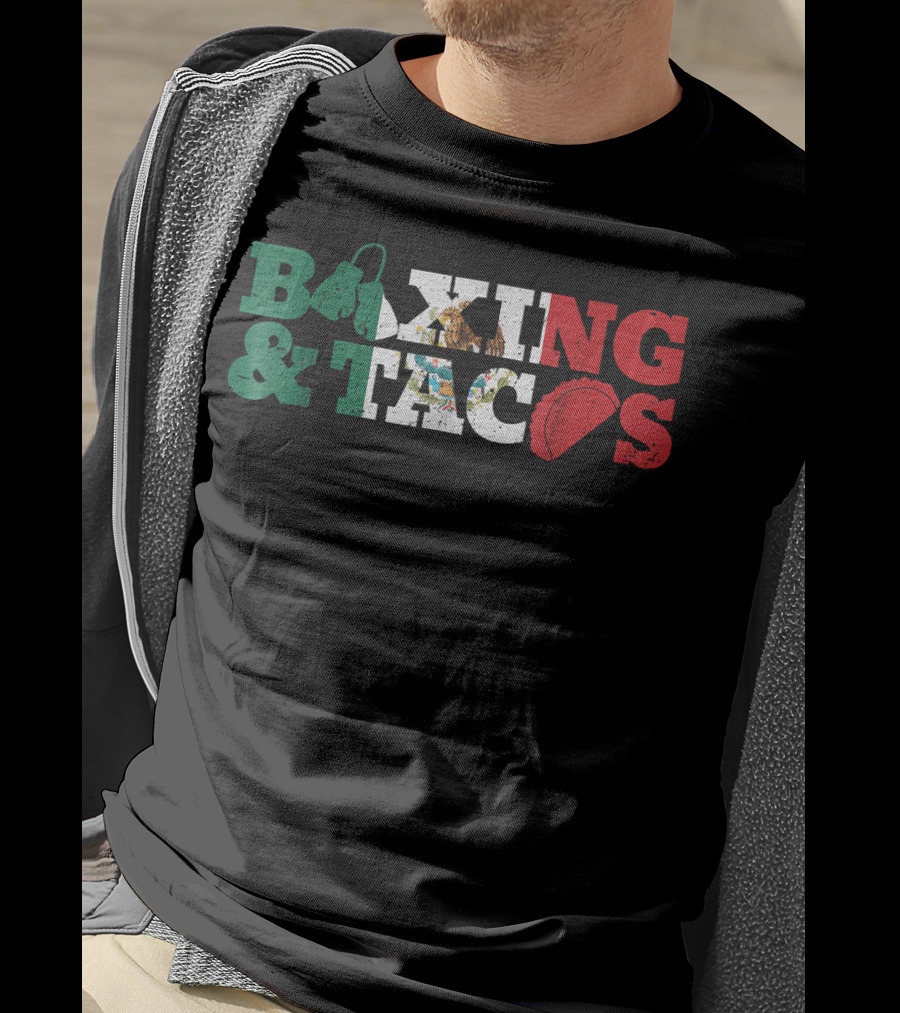 Boxing And Tacos Mexico Mexican Funny T-Shirt