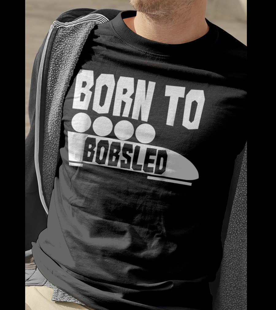Born To Bobsled Funny Patriotic USA T-Shirt