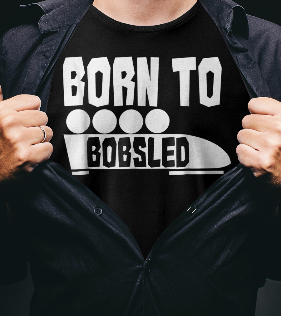 Born To Bobsled Funny Patriotic USA T-Shirt