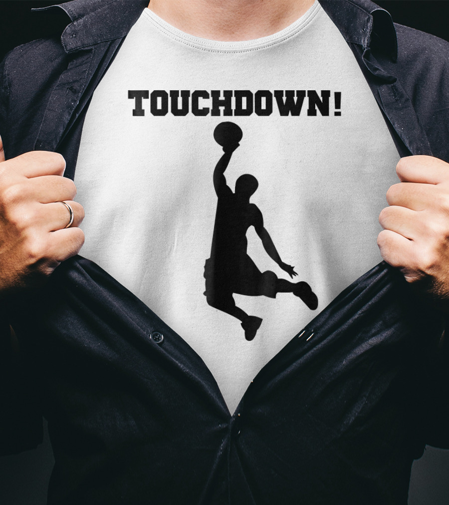 Touchdown Basketball Funny Novelty Dunk T-Shirt