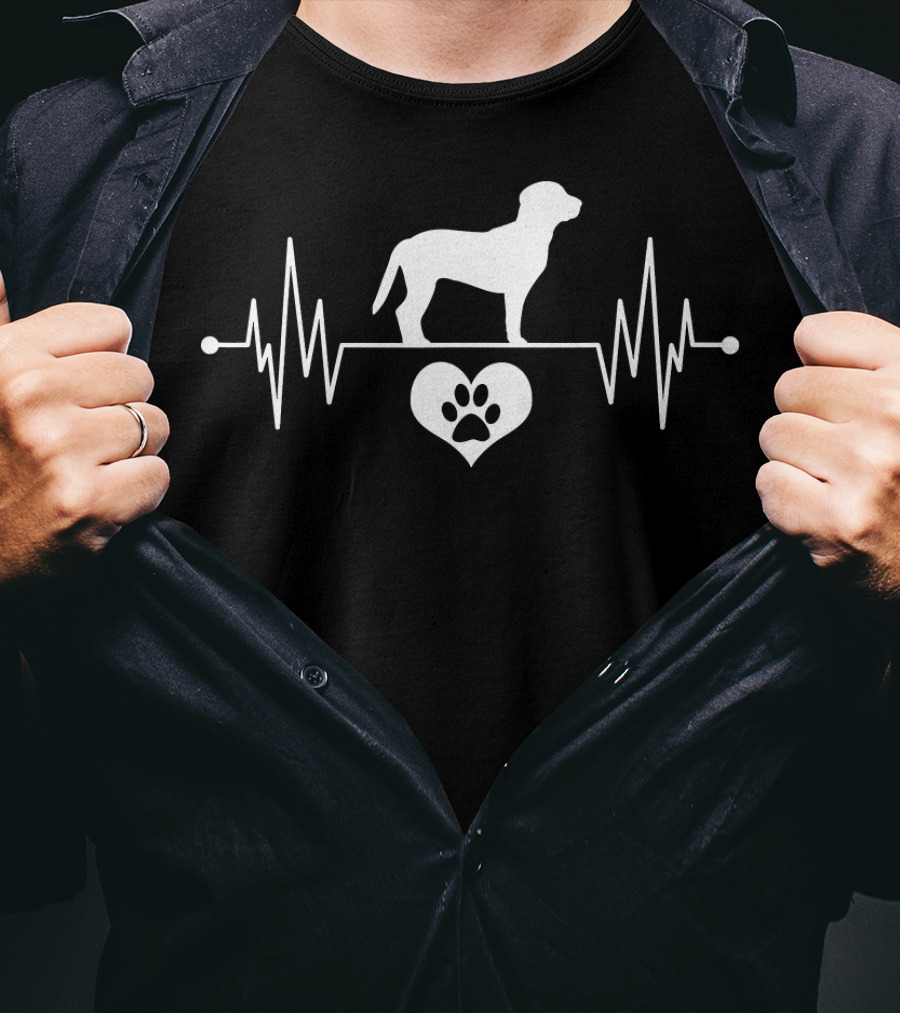 Vintage Beagle Owner Heartbeat Love T-Shirt