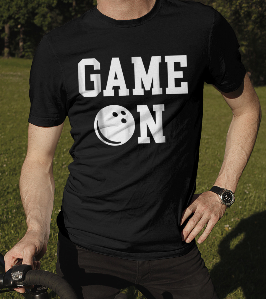 GAME ON Bowling Ball Icon Strike T-Shirt