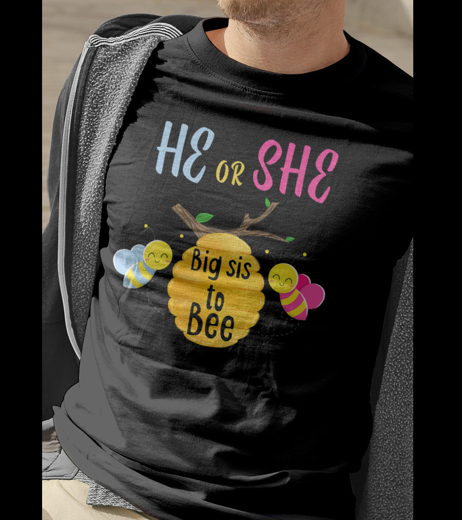 He Or She Big Sis To Bee T-Shirt