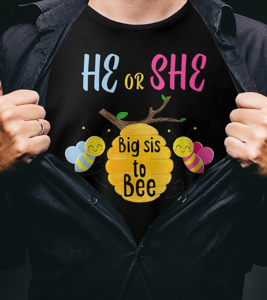 He Or She Big Sis To Bee T-Shirt