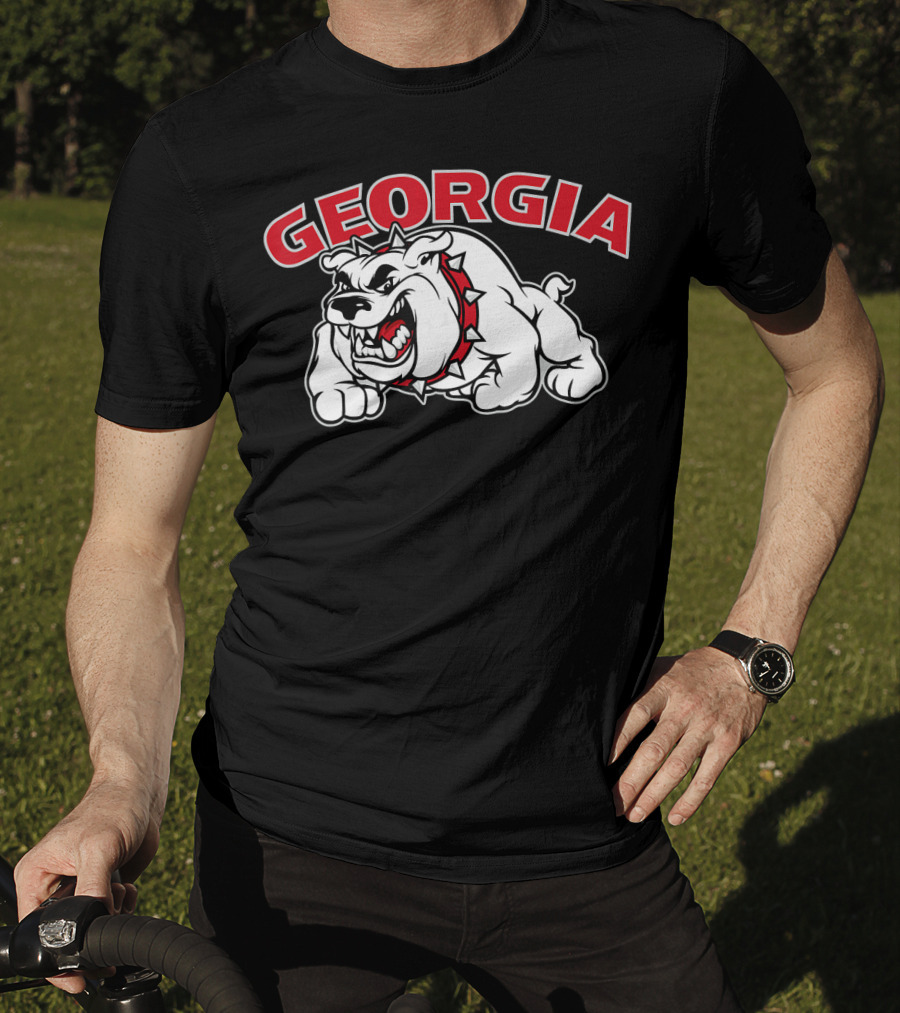 Georgia Bulldogs Aggressive Mascot Bulldog T-Shirt