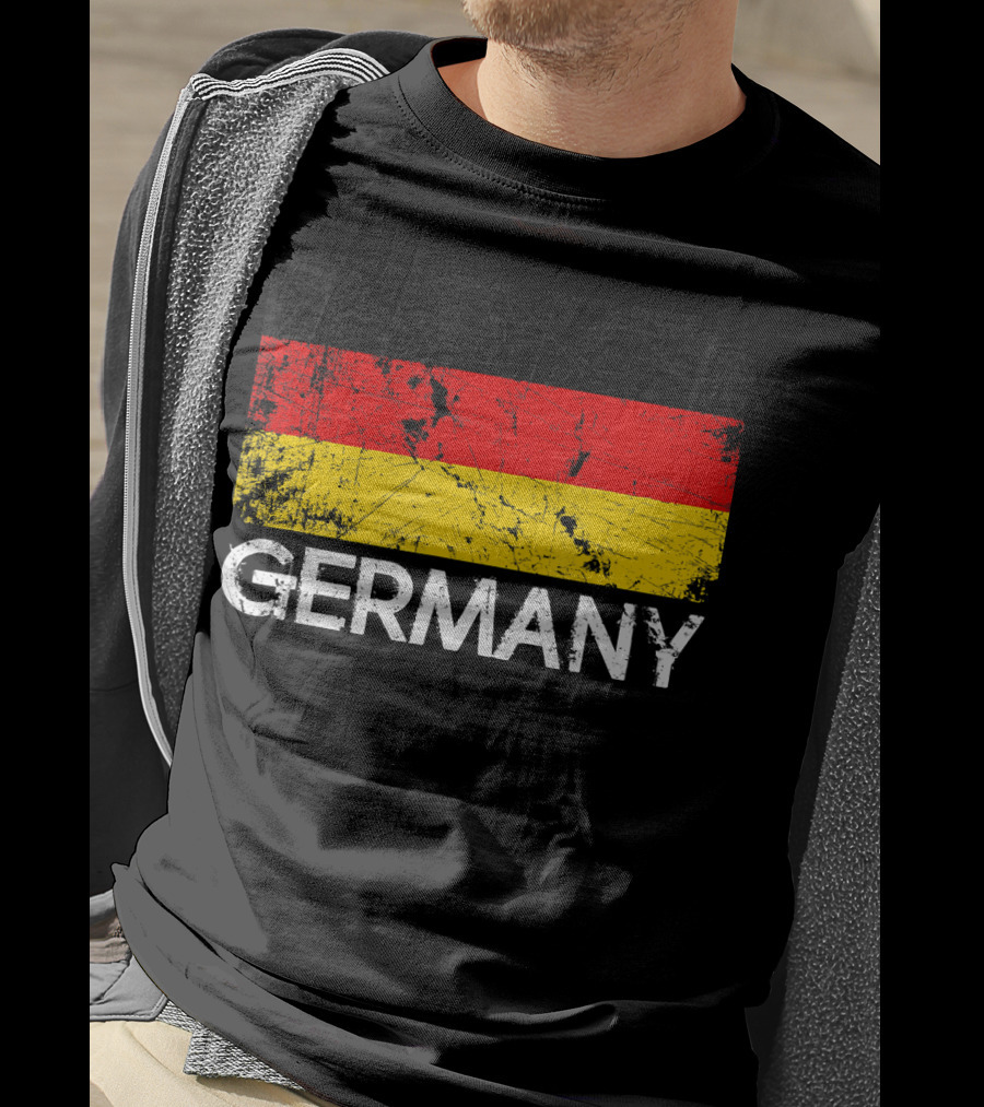 German Flag Vintage Germany Black Red Yellow Classic T-Shirt