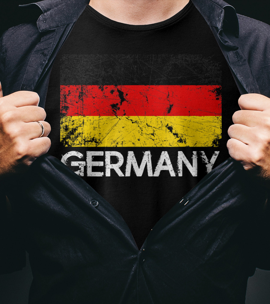 German Flag Vintage Germany Black Red Yellow Classic T-Shirt