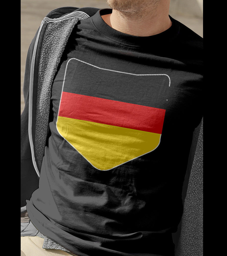 Germany Flag Pocket Print Country Emblem German Colors T-Shirt