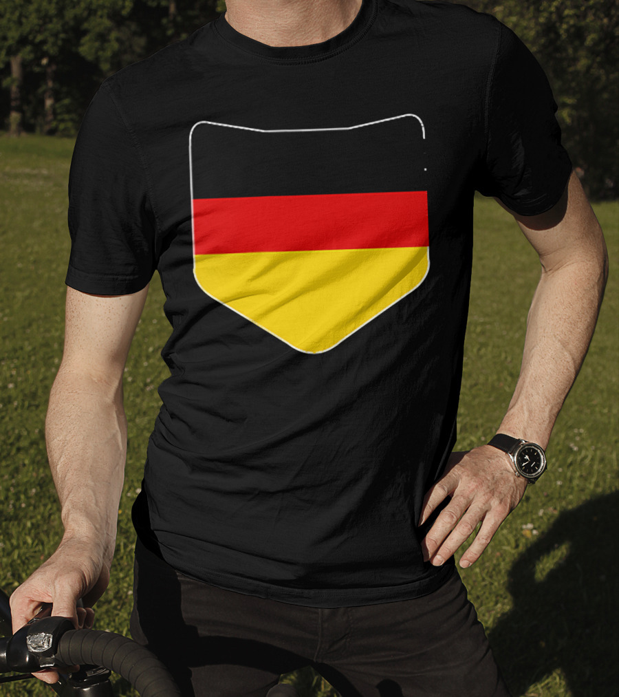 Germany Flag Pocket Print Country Emblem German Colors T-Shirt