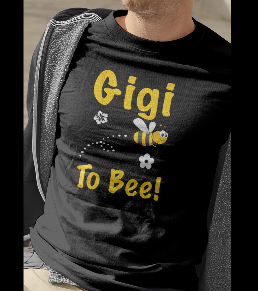 Gigi To Bee Fun Whimsical Cute Bee And Flowers T-Shirt