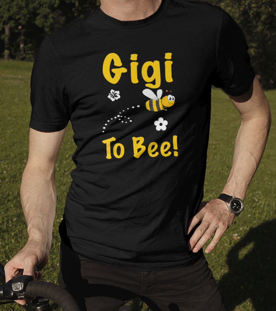 Gigi To Bee Fun Whimsical Cute Bee And Flowers T-Shirt
