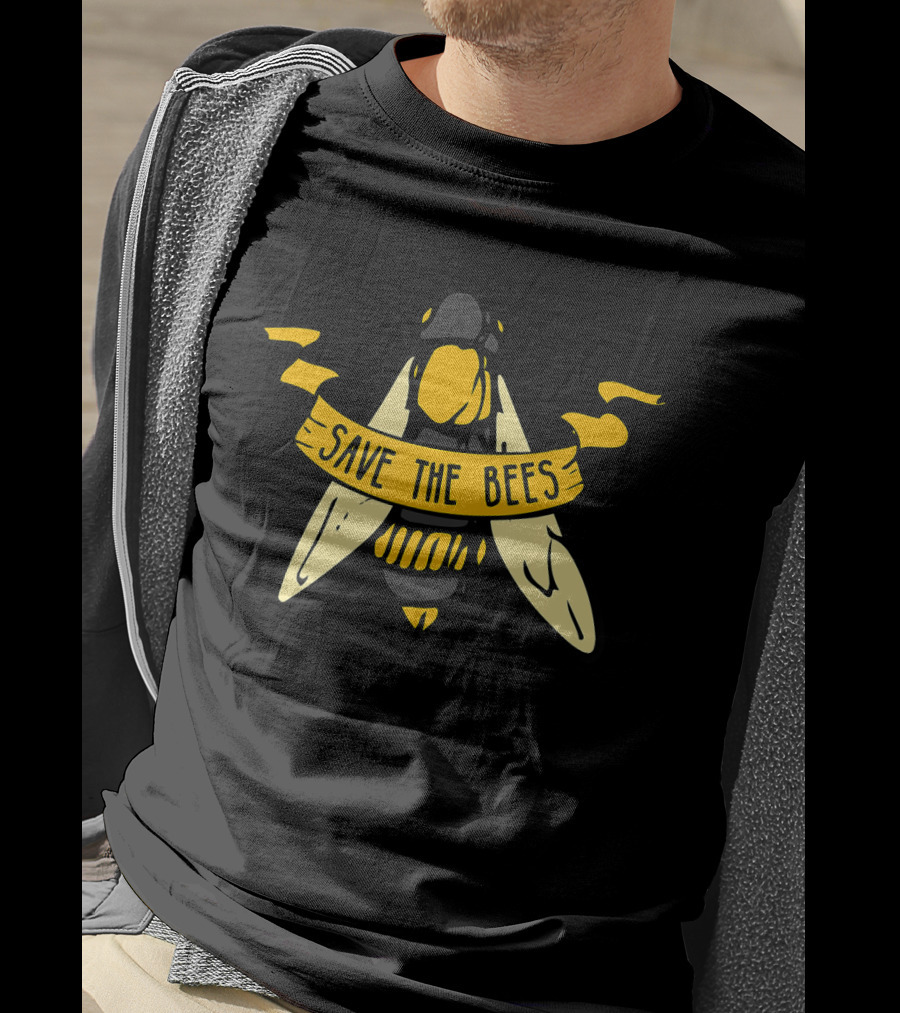 Save The Bees Fight Climate Change Global Warming T-Shirt