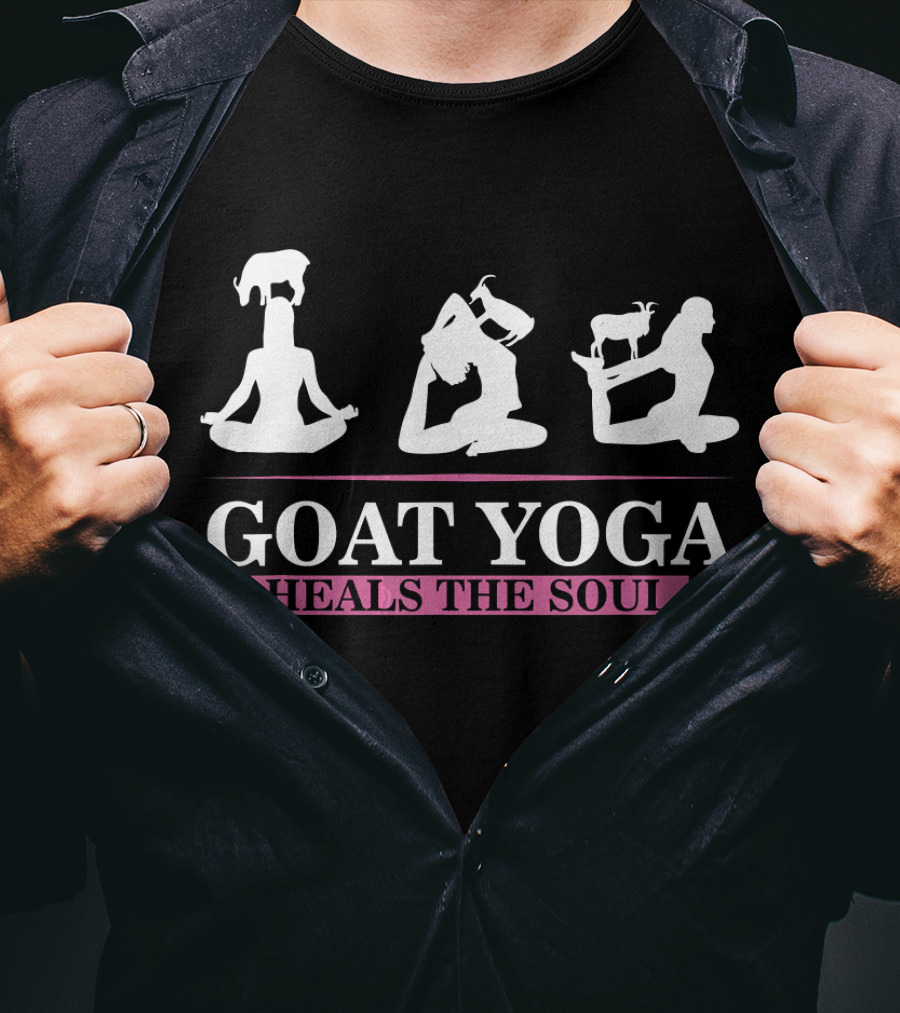 Goat Yoga Heals The Soul Meditation With Goats T-Shirt