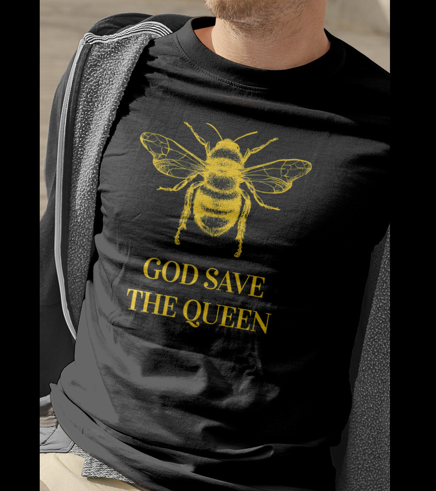 God Save The Queen Bumblebee Environmental T-Shirt