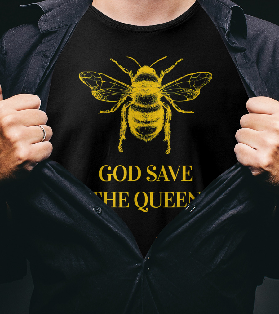 God Save The Queen Bumblebee Environmental T-Shirt