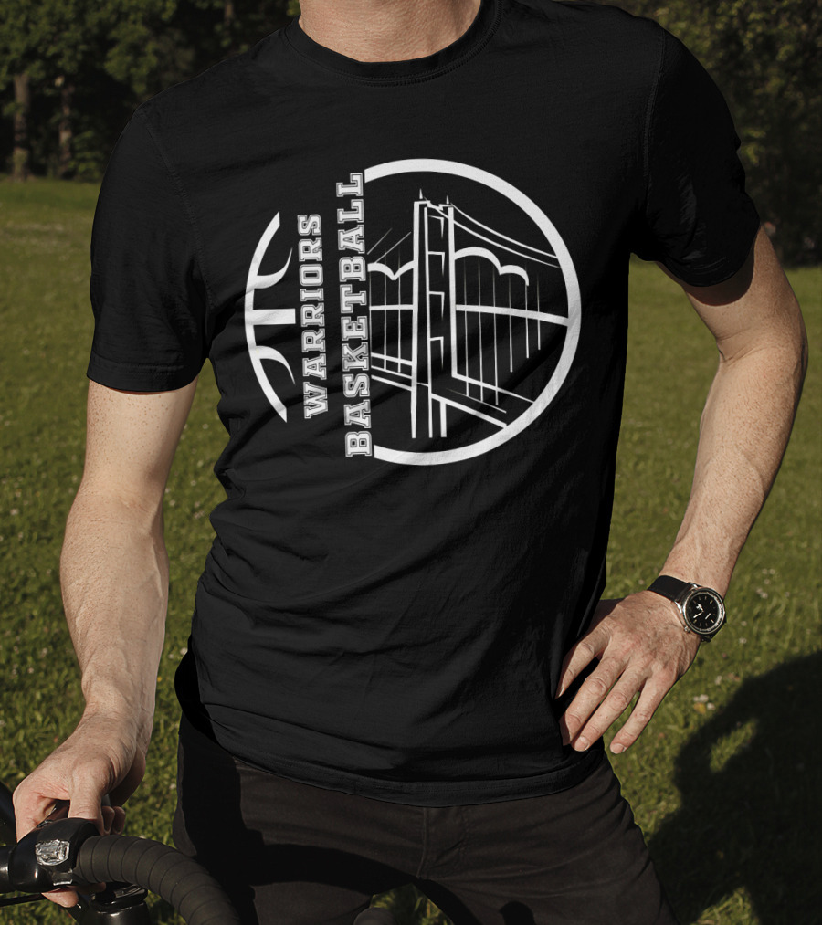 Warriors Basketball Golden State Distressed Team Fan Bridge T-Shirt