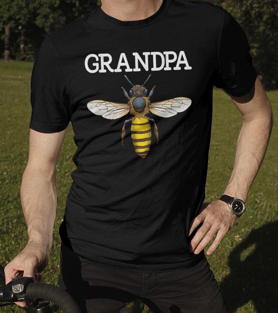 Grandpa Bee Cute Funny Bee Keeper Bee T-Shirt