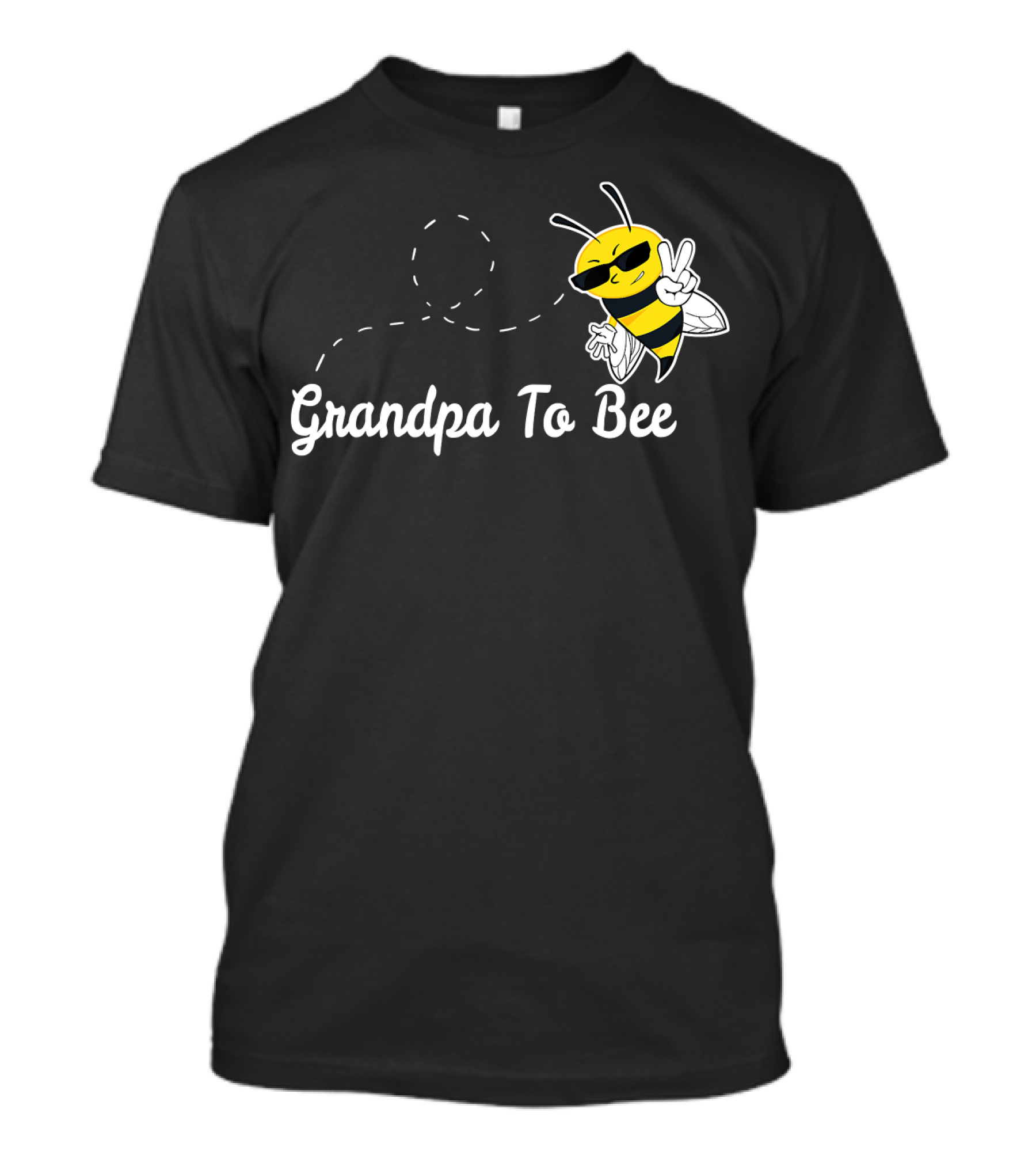 Grandpa To Bee First Time Dad Peaceful Cool Bee T-Shirt