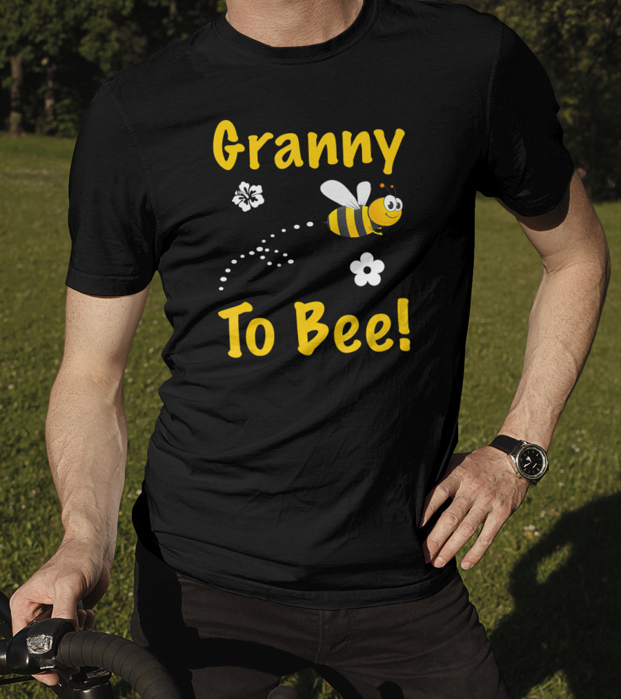 Granny To Bee Granny Bee Flowers T-Shirt