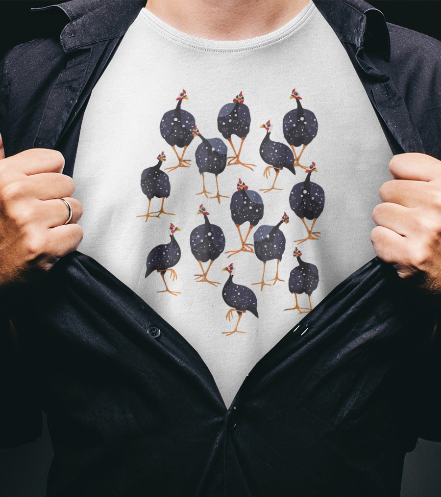 Guinea Fowl Hen Bird T-Shirt