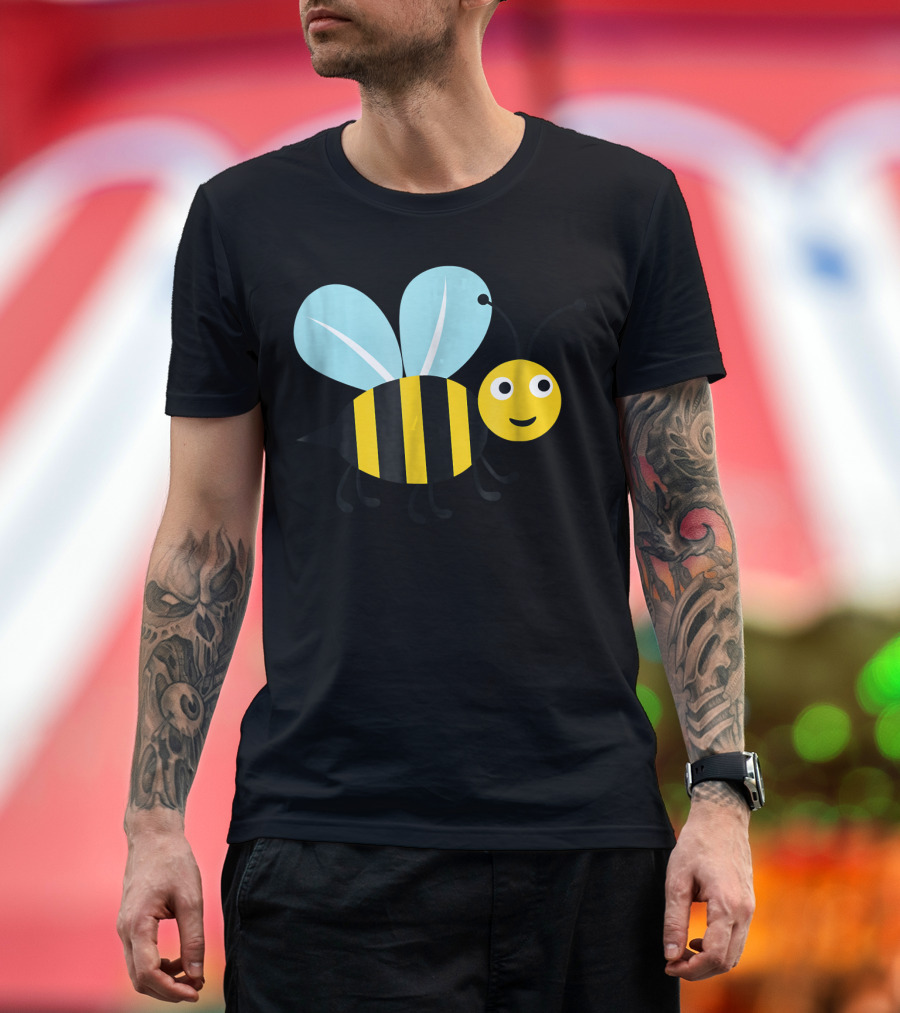 Happy Honey Bee Cute Cartoon T-Shirt
