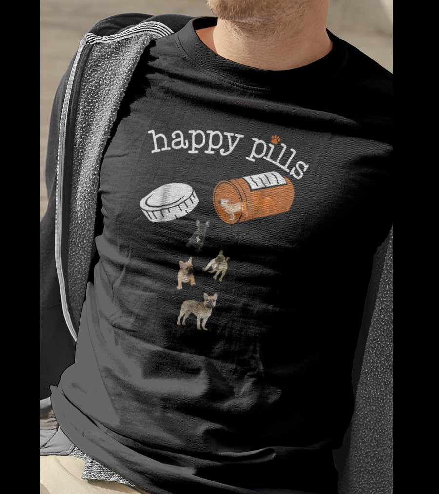 Happy Pills French Bulldog Capsule Pals T-Shirt