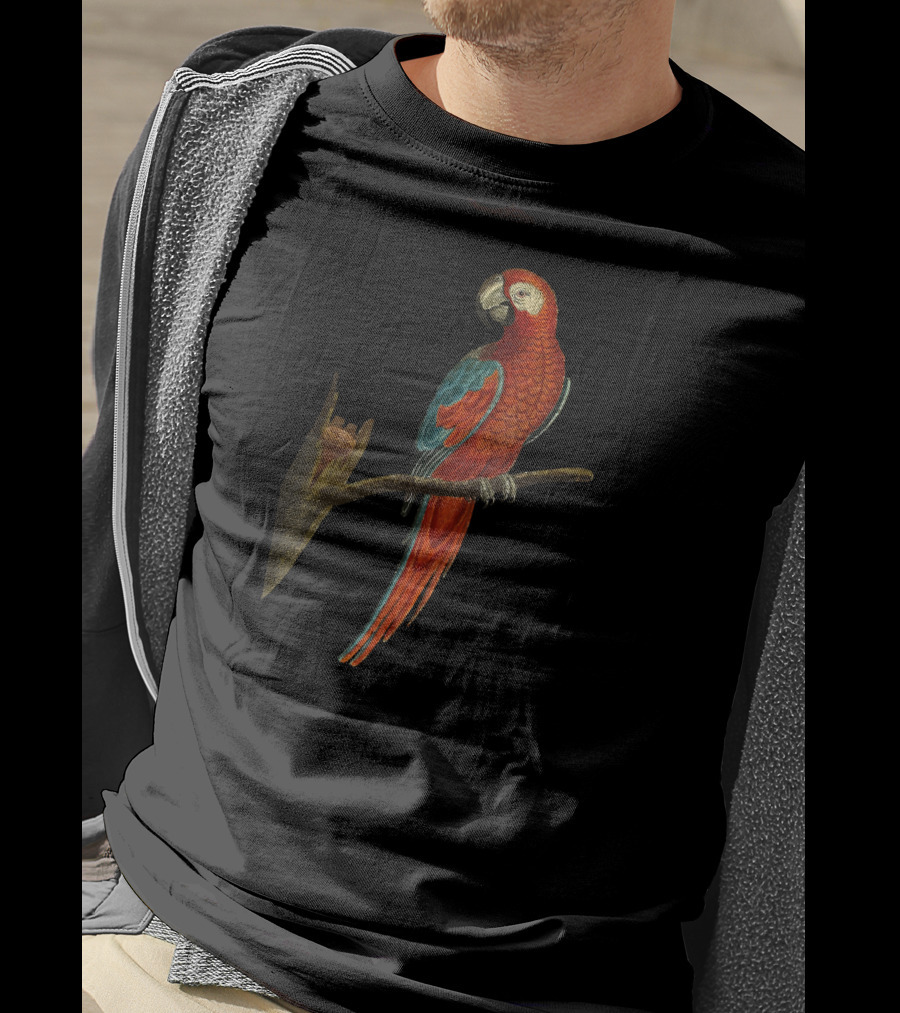 Hawaii Tropical Parrot Halloween Macaw Vibrant Vintage Bird T-Shirt