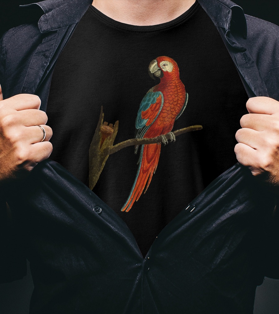 Hawaii Tropical Parrot Halloween Macaw Vibrant Vintage Bird T-Shirt
