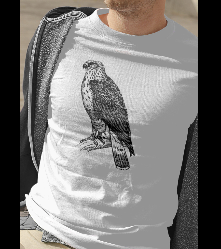 Hawk Ornithology Black Bird T-Shirt
